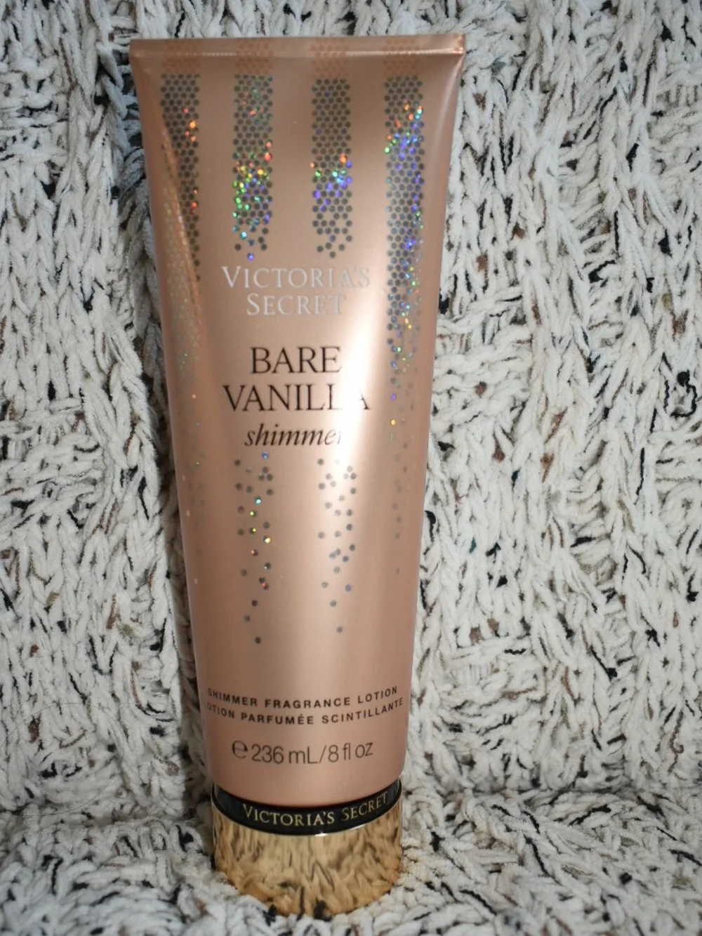 Bare Vanilla Shimmer Lotion - Rose Gold Tube